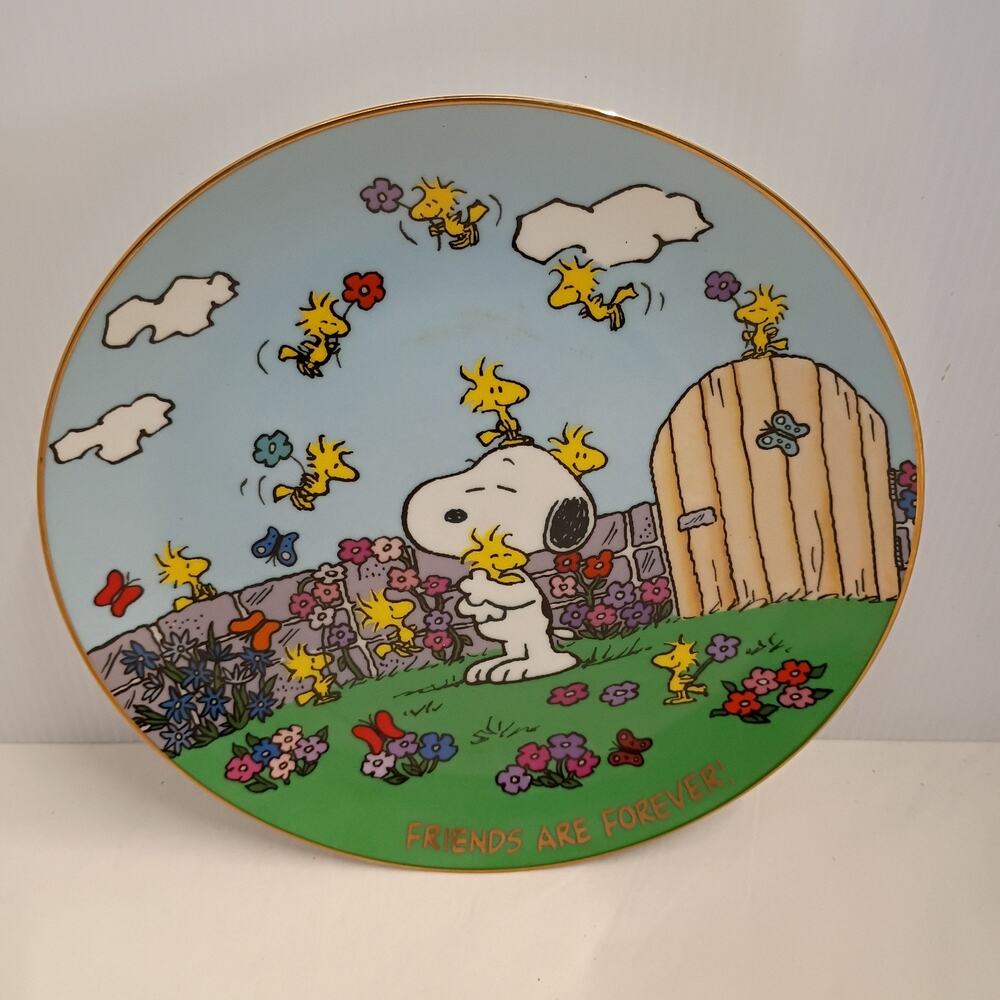 Danbury Mint Peanuts Magical Moments "Friends Are Forever!" Decorative Plate